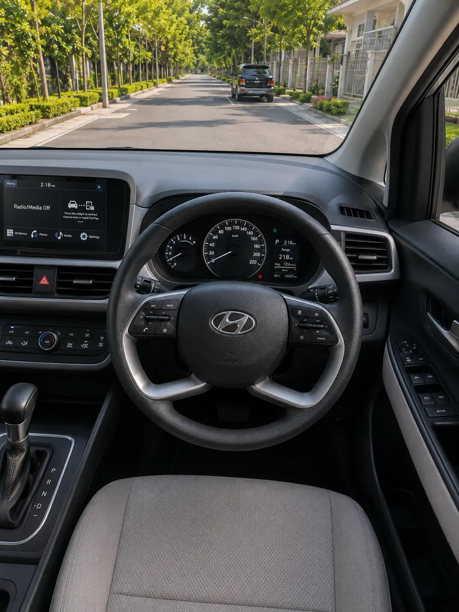 Hyundai Stargazer steering wheel real interior photo