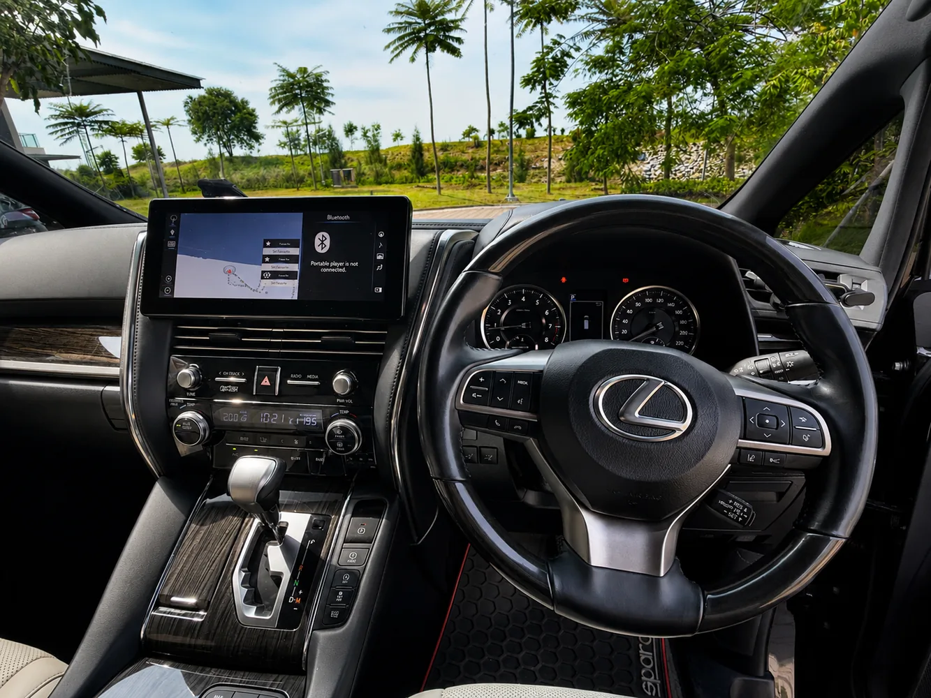 Lexus LM350 driver cockpit real photo