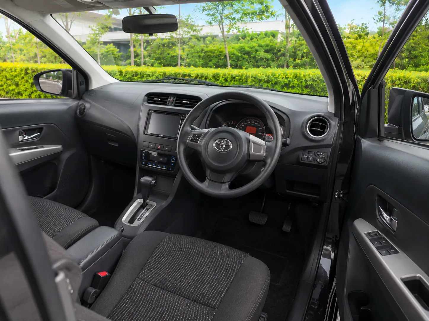 Toyota Calya driver cockpit real photo