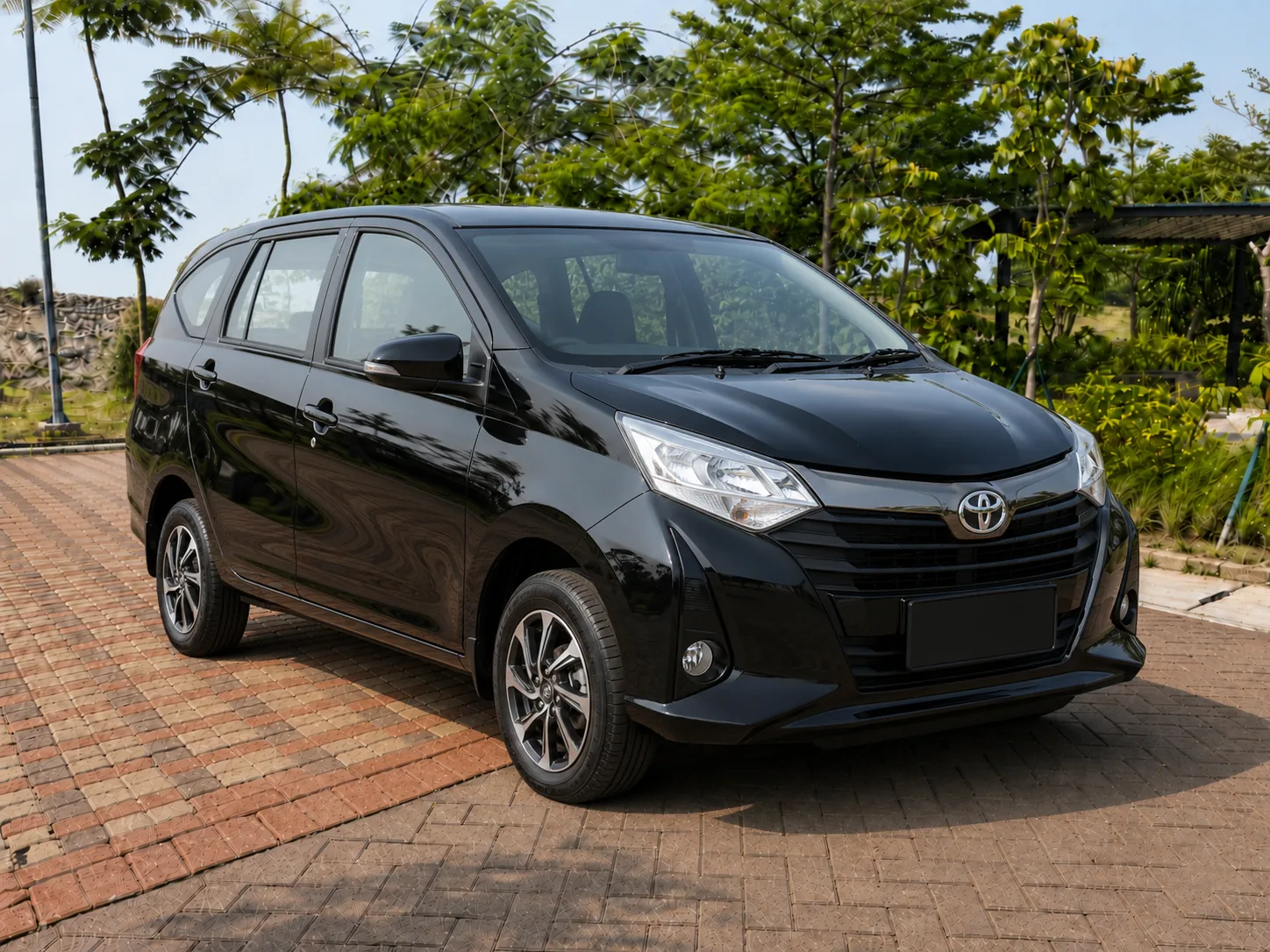 Toyota Calya rental Jakarta main exterior real photo