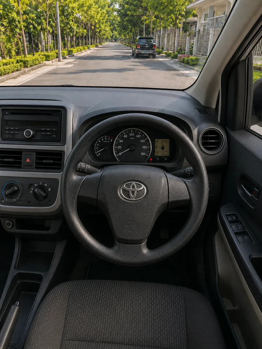 Toyota Calya steering wheel real interior photo