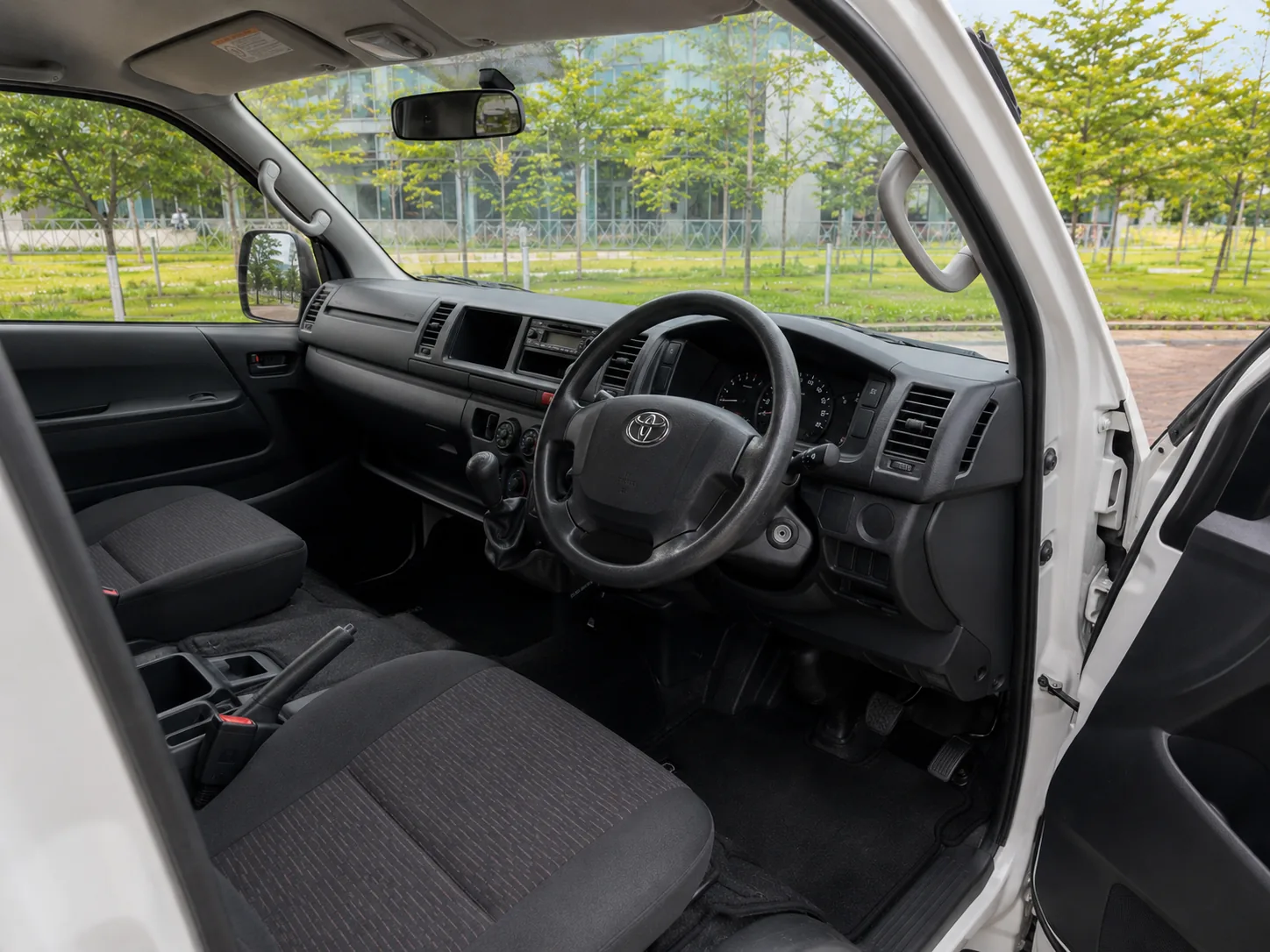 Toyota Hiace driver cockpit real photo