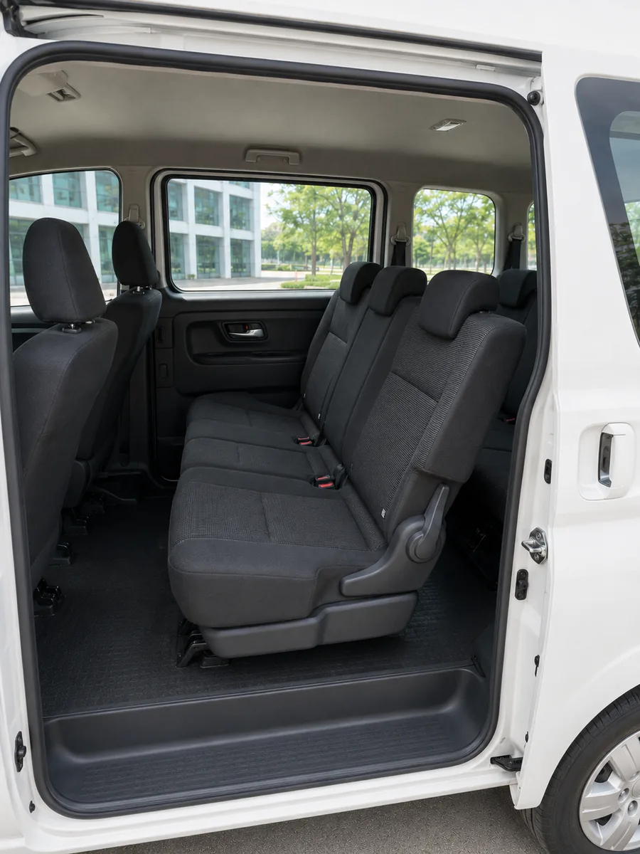 Toyota Hiace passenger seats real interior photo